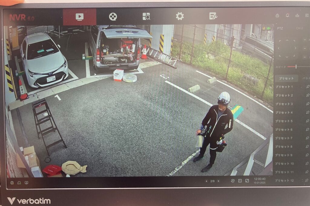 （某）御影高架下駐車場　カメラ監視（モニター映像）システム設置工事